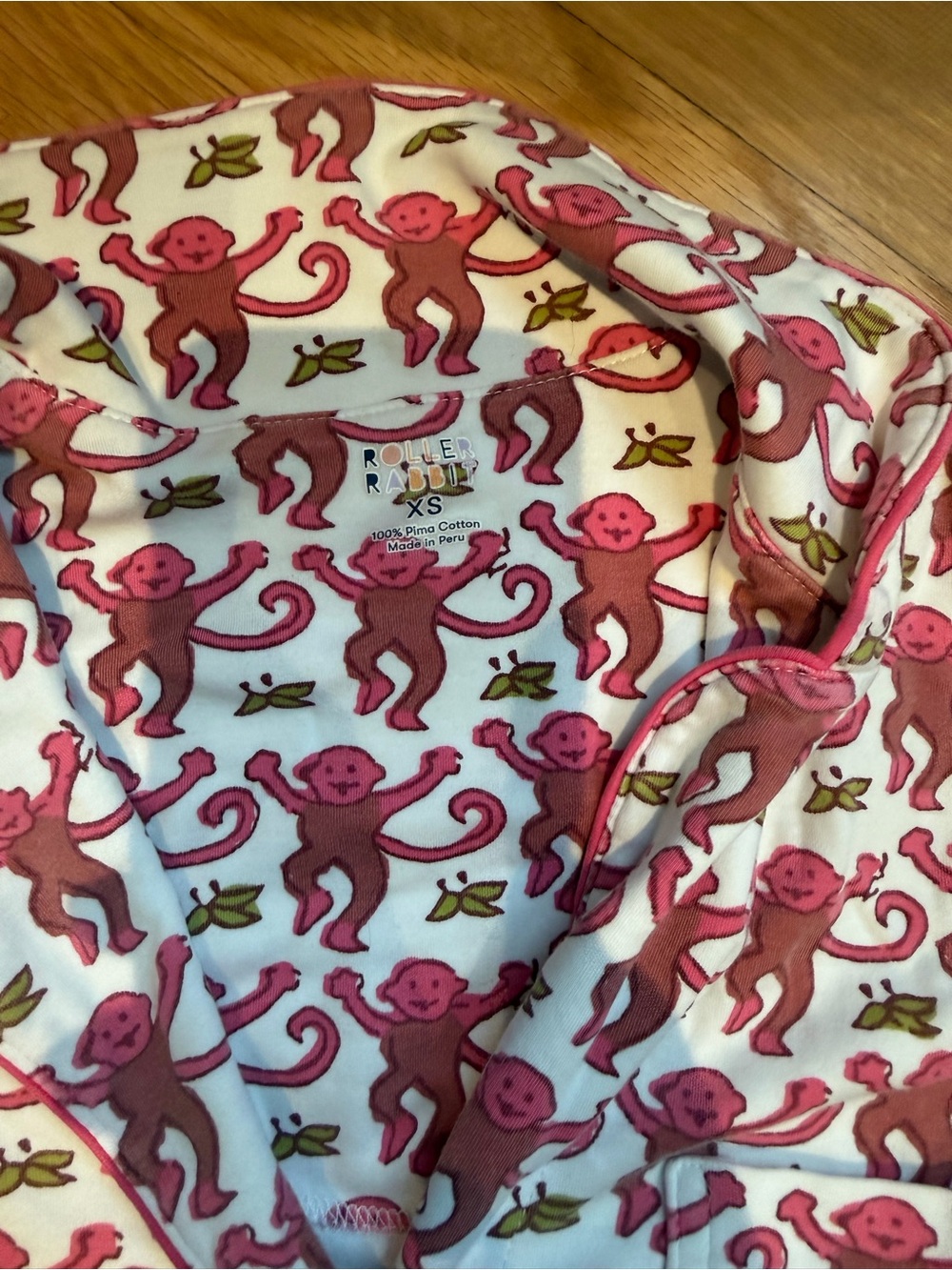 Roller Rabbit Oink Monkey Pajama Set - Picture 2 of 4